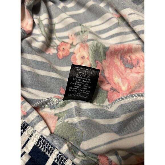 Floral Striped BodyCon Maxi Dress Size Small - Picture 5 of 6